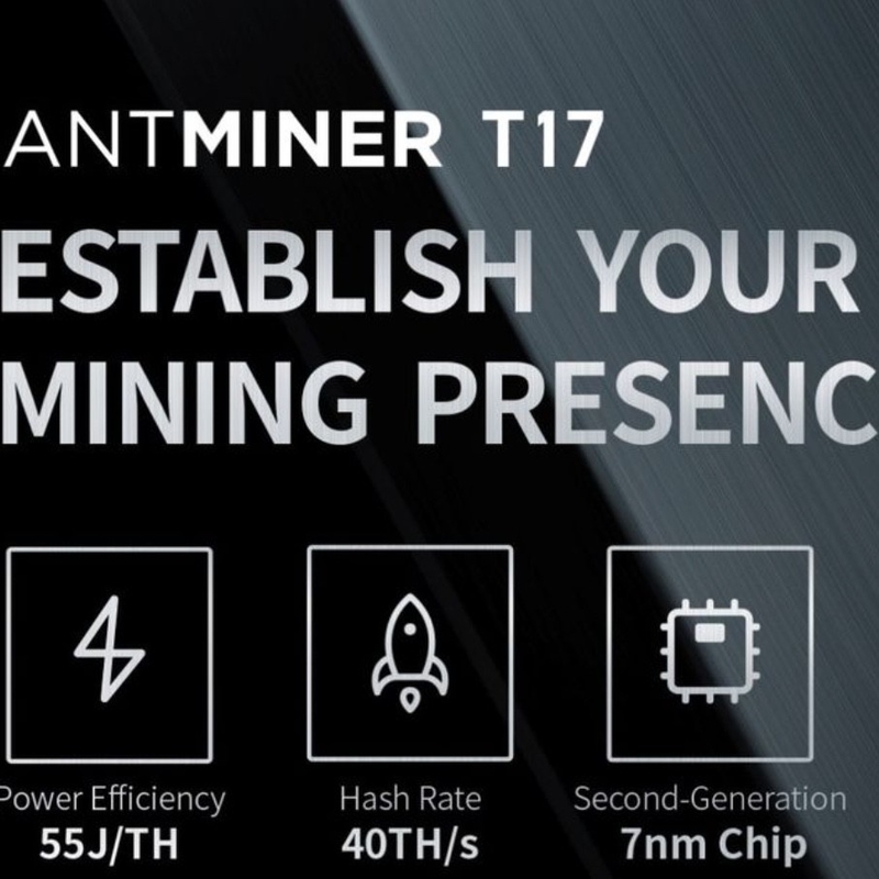 BTC BCH Bitmain Antminer T17 40th 2200W 12V SHA256 GPU মাইনার